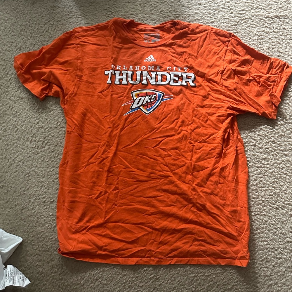 Adidas Oklahoma City (OKC) Thunder T shirt